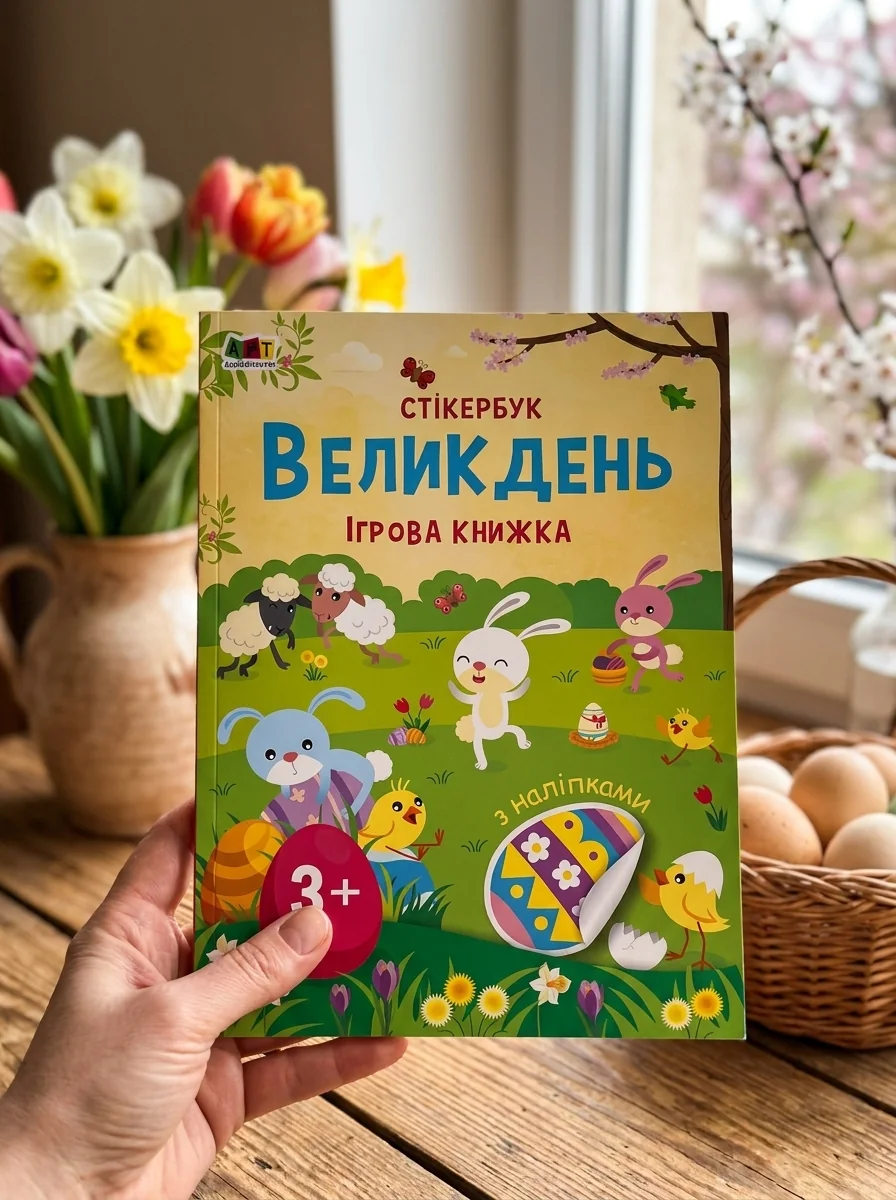 Стікербук: Великдень. Ігрова книжка з наліпками — Дитяча література