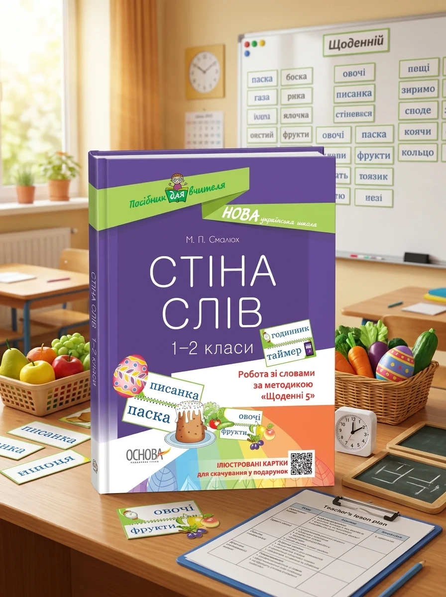 Стіна слів. 1-2 класи. Робота зі словами за методикою Щоденні 5. Посібник для вчителя. — Вивчення мов