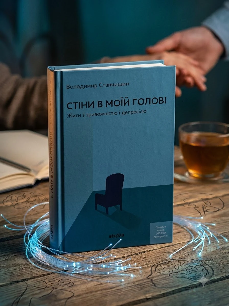 Стіни в моїй голові. Жити з тривожністю і депресією — Володимир Станчишин, обкладинка