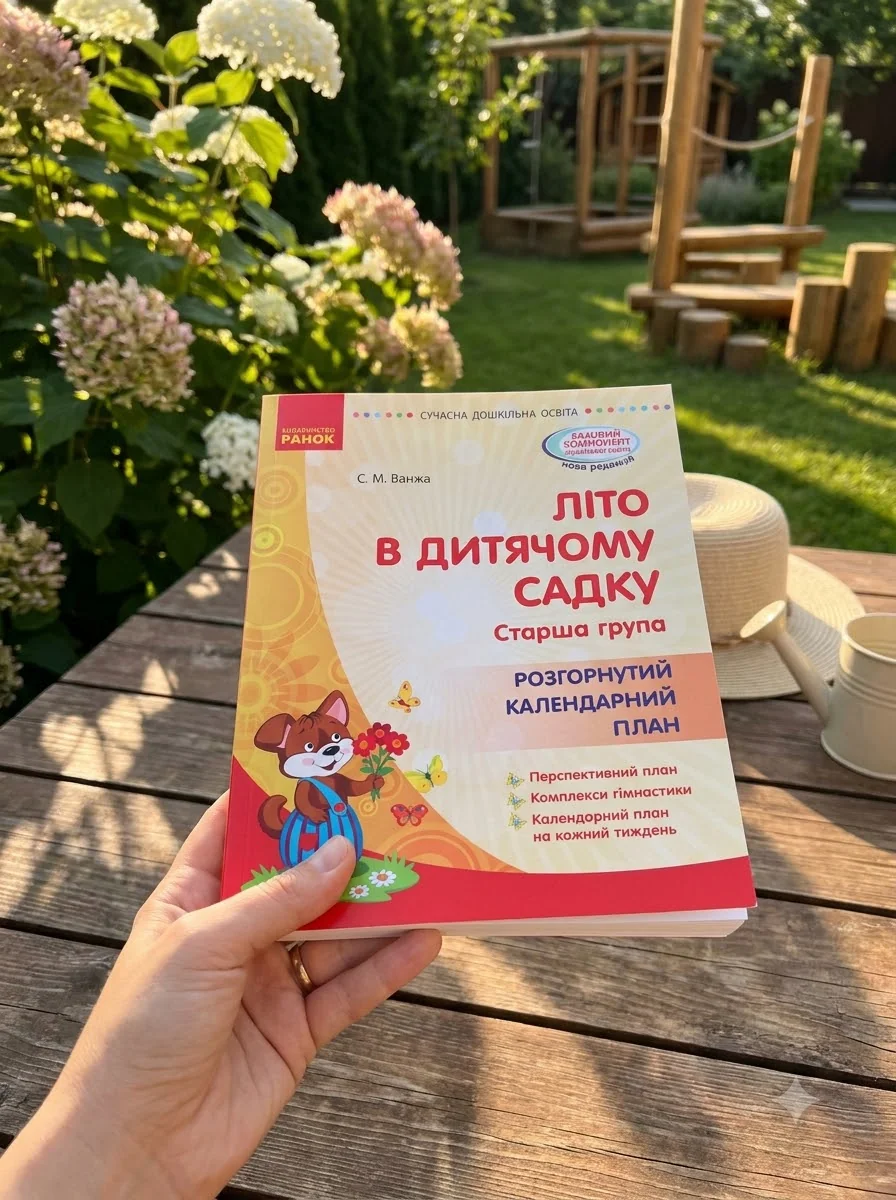Сучасна дошкільна освіта. Літо в дитячому садку. Старша група. Розгорнутий календарний план — Світлана Ванжа, обкладинка