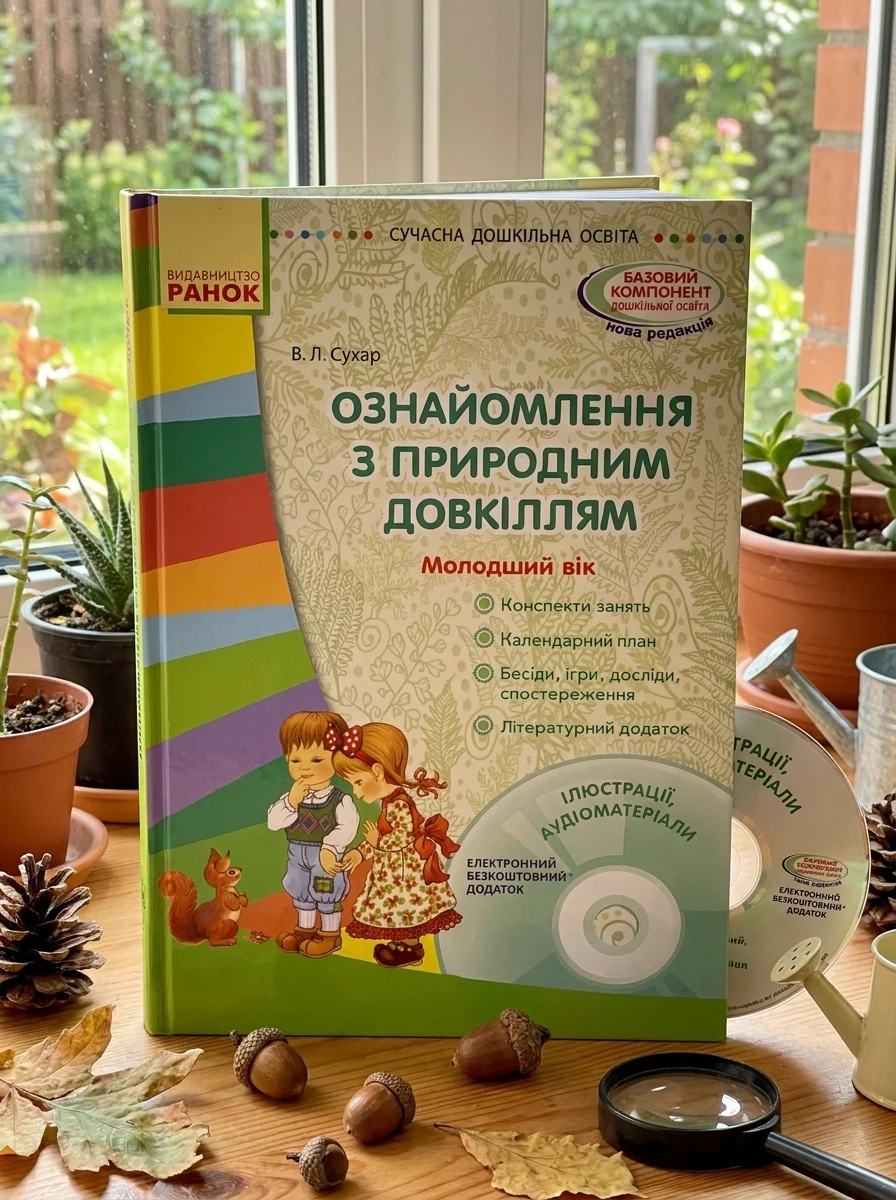 Сучасна дошкільна освіта. Ознайомлення з природним довкіллям. Молодший дошкільний вік + Диск — Дім, сім'я, релігія