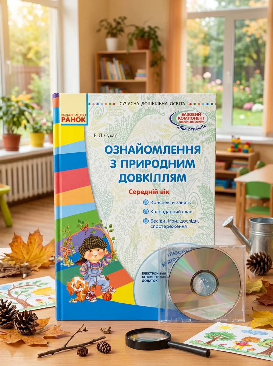 Сучасна дошкільна освіта. Ознайомлення з природним довкіллям. Середній дошкільний вік + Диск — Дім, сім'я, релігія