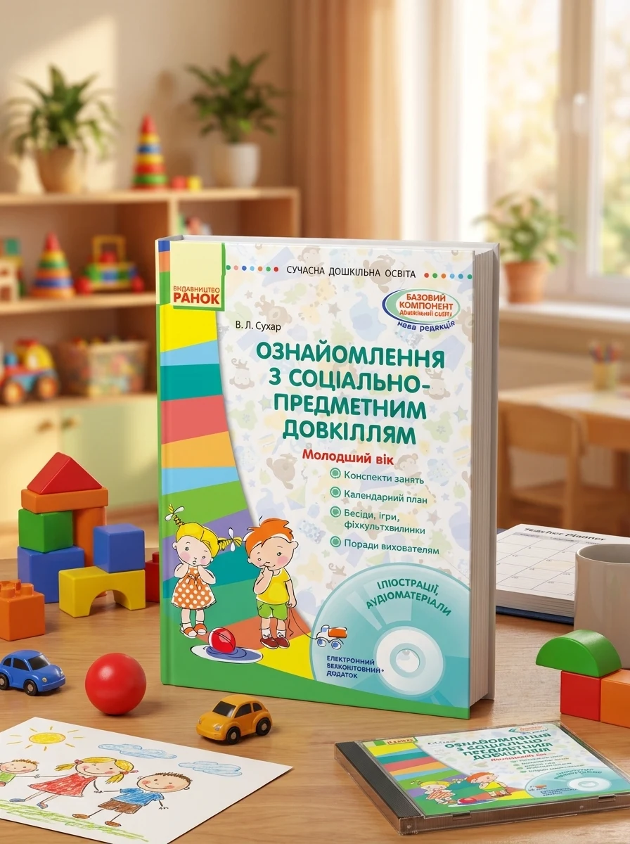 Сучасна дошкільна освіта. Ознайомлення з соціально-предметним довкіллям. Молодший вік (+CD) — Дім, сім'я, релігія