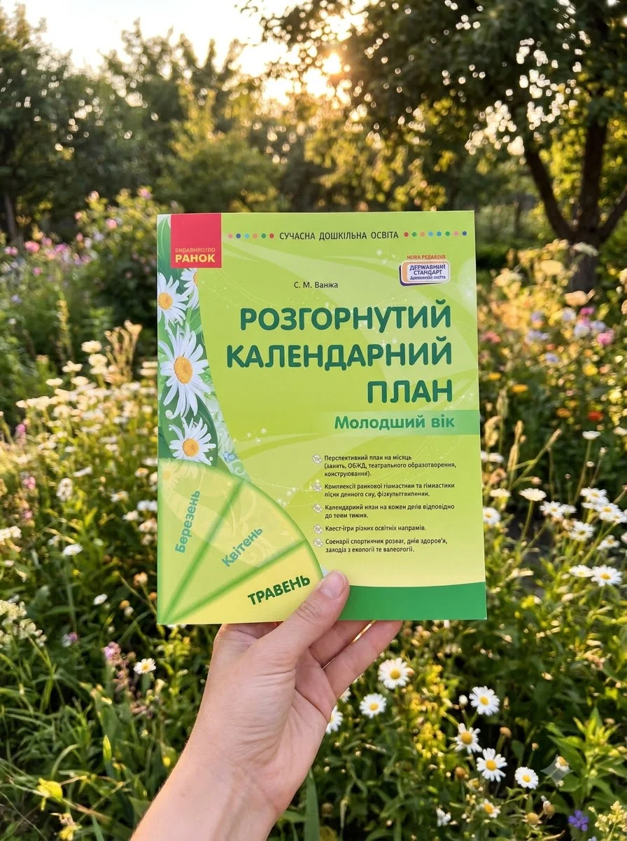Сучасна дошкільна освіта. Розгорнутий календарний план. Травень. Молодший вік — Світлана Ванжа, обкладинка