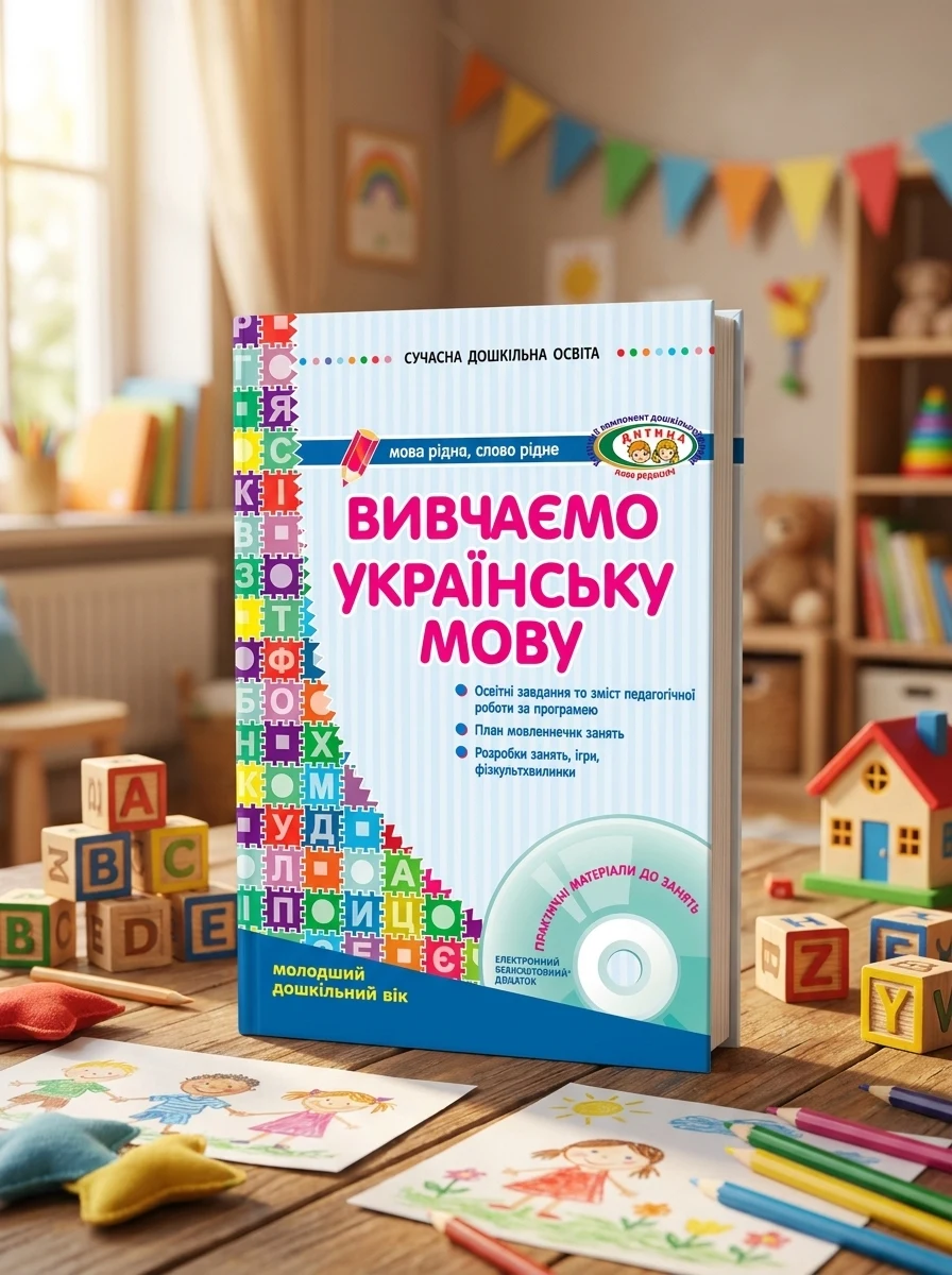Сучасна дошкільна освіта. Вивчаємо українську мову. Молодший дошкільний вік + Диск — Вивчення мов