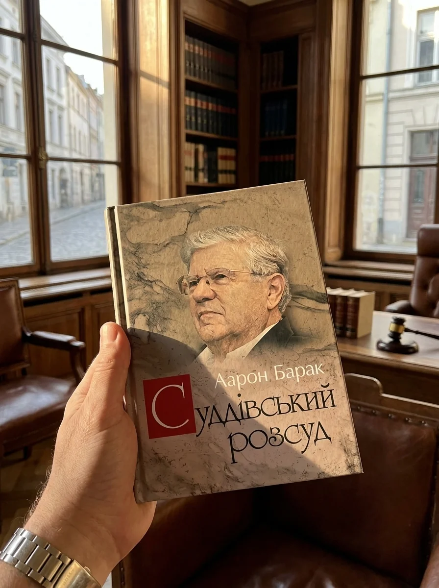 Суддівський розсуд — Аарон Барак, обкладинка