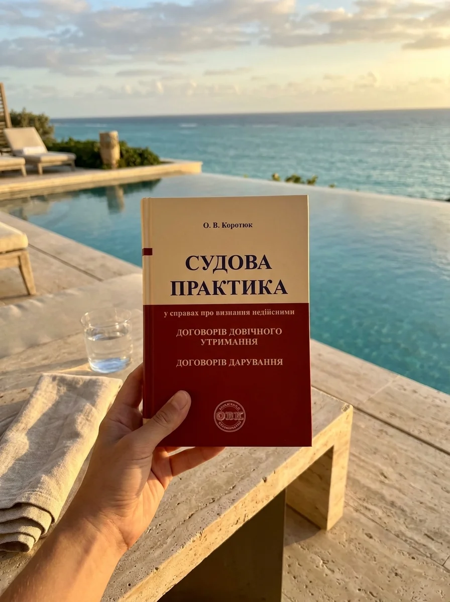 Судова практика у справах про визнання недійсними договорів довічного утримання, договорів дарування — Книги