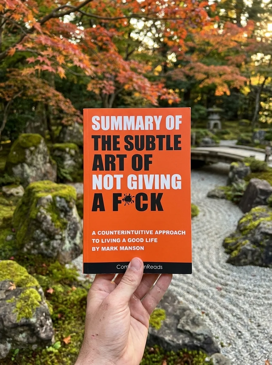 Summary of the Subtle Art of Not Giving a F*ck — Марк Менсон, обкладинка