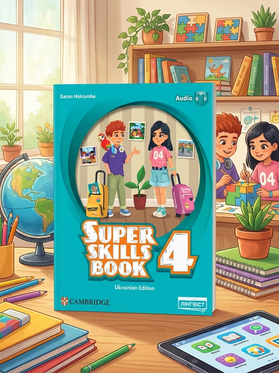 Super Minds (Ukrainian edition) НУШ 4 Super Skills Book — Вивчення мов