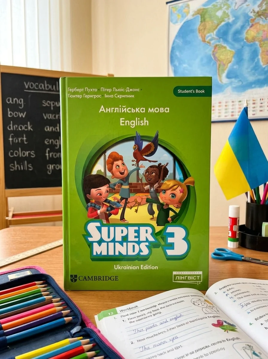 Super Minds. Ukrainian edition. Workbook, обкладинка