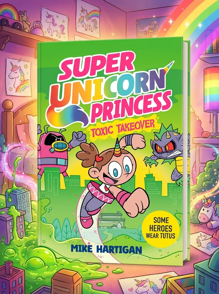 Super Unicorn Princess. Toxic Takeover — Майк Гартіган, обкладинка
