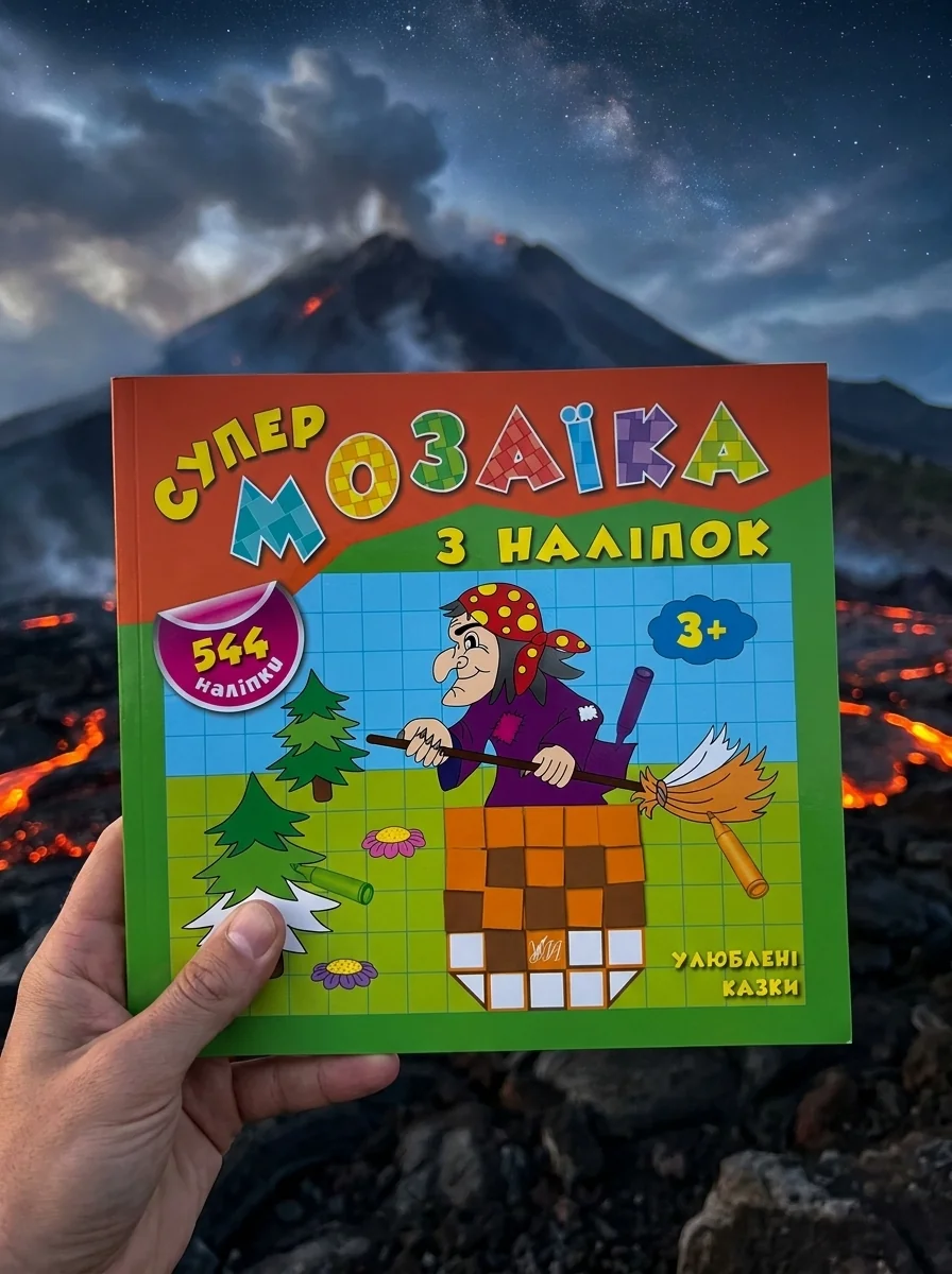 Супермозаїка з наліпок. Улюблені казки — Книги з наліпками