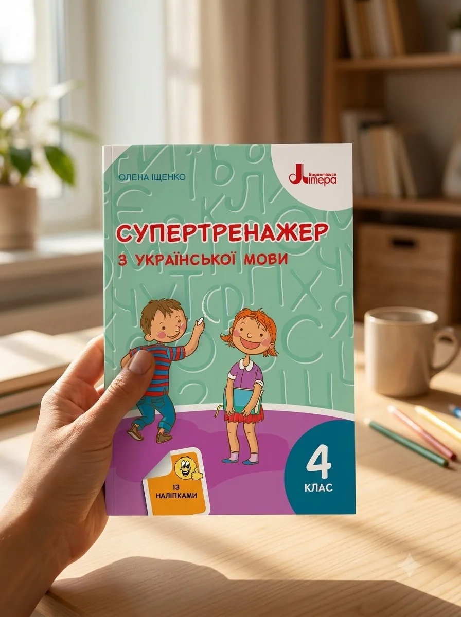 Супертренажер з української мови 4 клас — Олена Іщенко, обкладинка