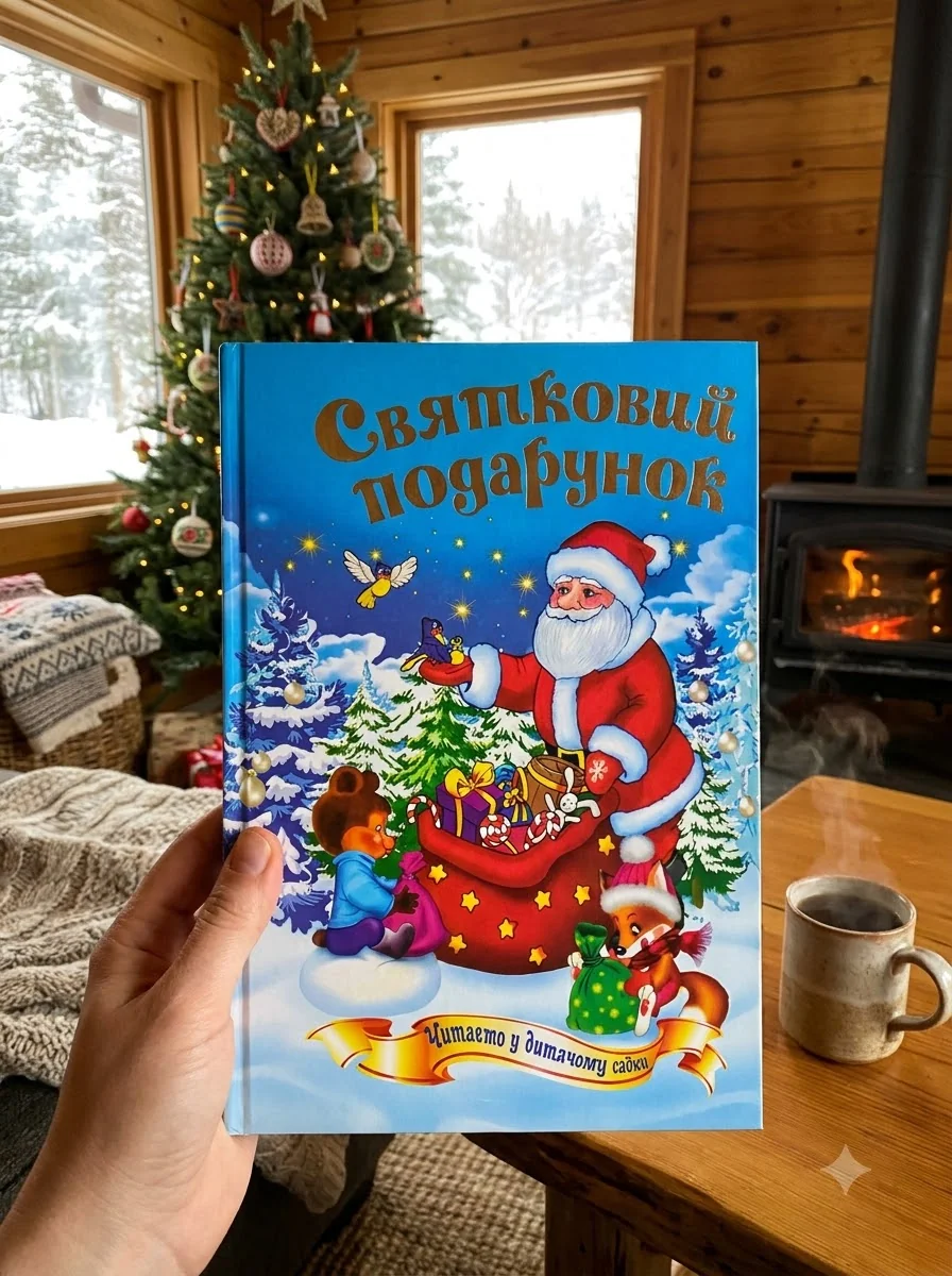 Святковий подарунок. Читанка. Читаємо у дитячому садку, обкладинка
