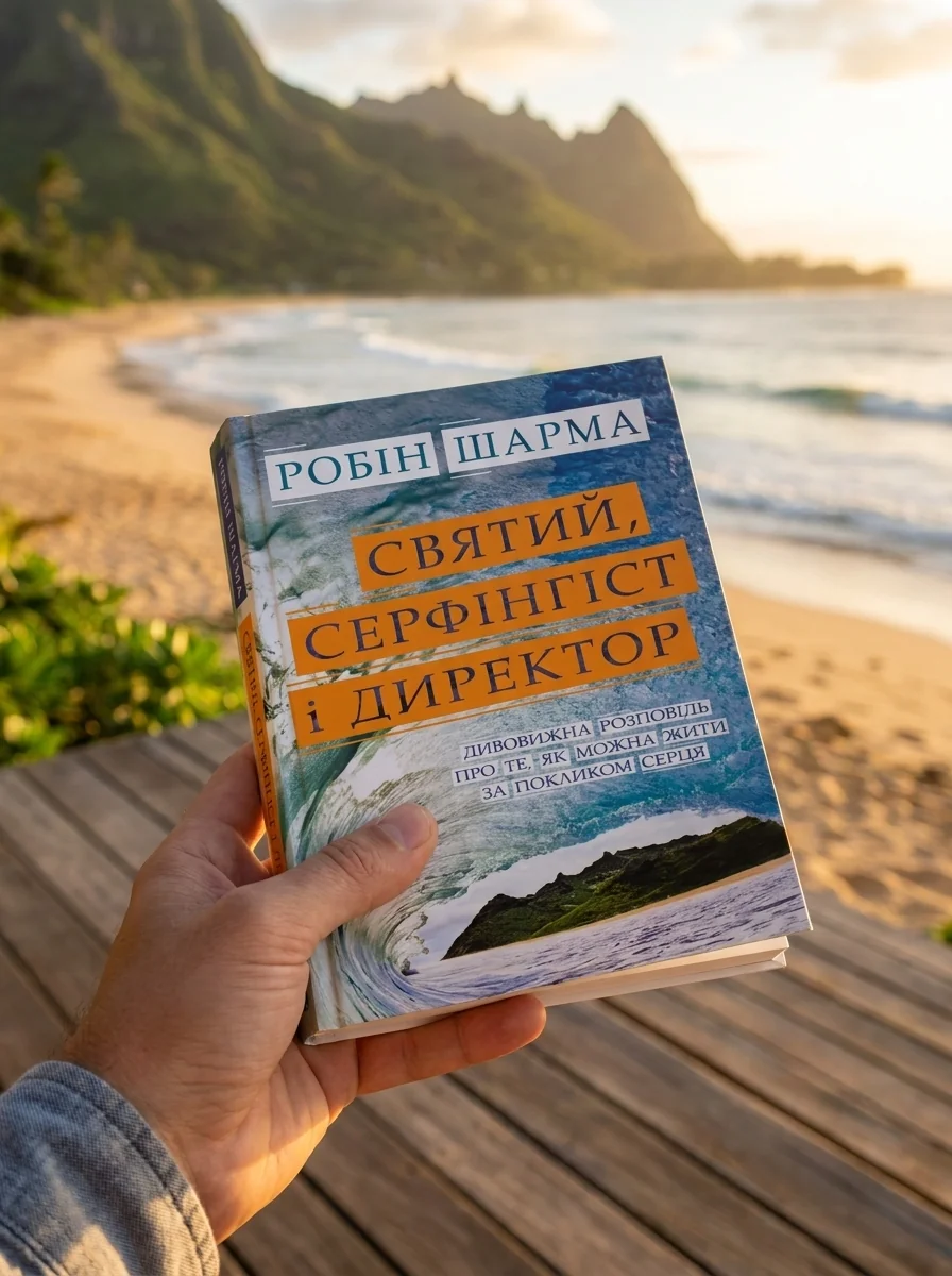 Святий, Серфінгіст і Директор. Дивовижна історія про те, як можна жити за покликом серця — Робін Шарма, обкладинка