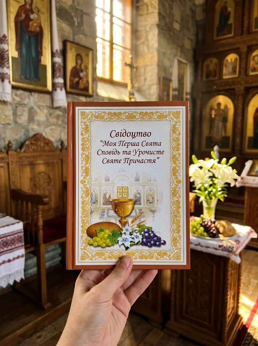 Свідоцтво “Моя Перша Свята Сповідь та Урочисте Святе Причастя” — фото 2