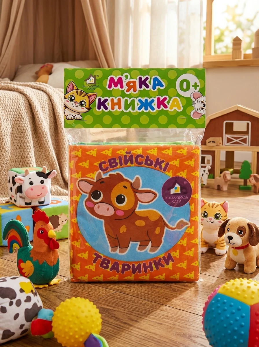 Свійські тваринки. М'яка книжка — Дитячі книги