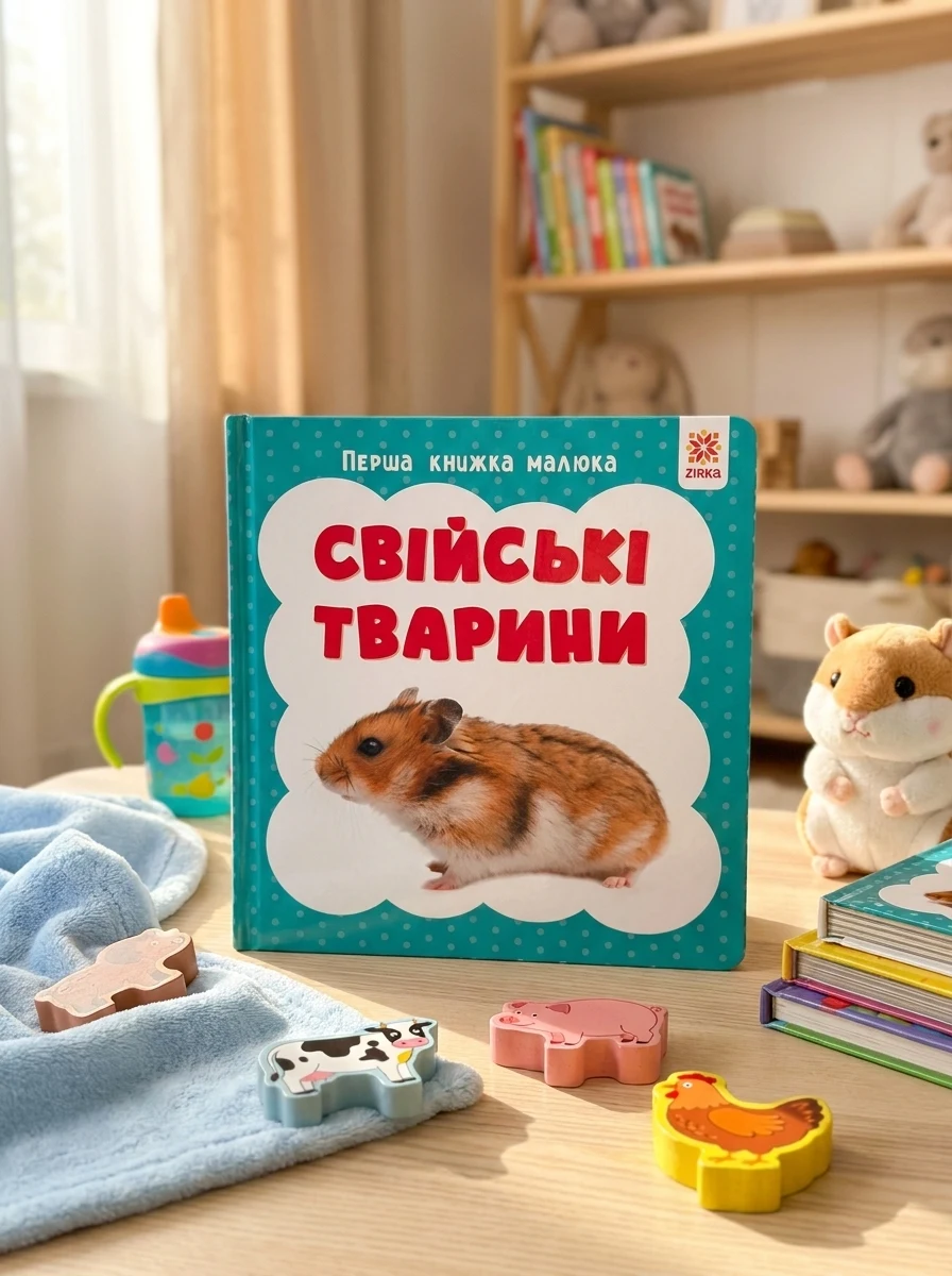 Свійські тварини. Перша книжка малюка — фото 2