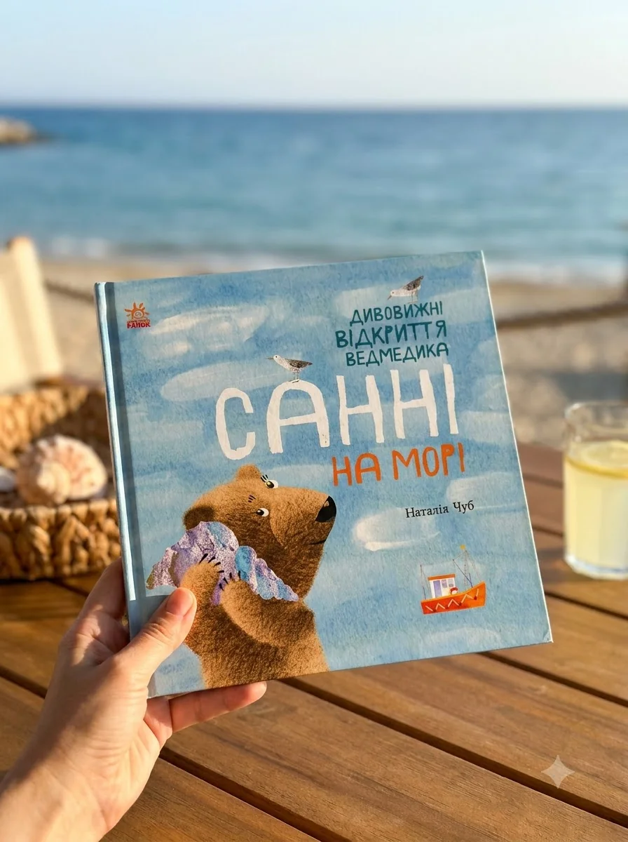 Світ навколо мене. Дивовижні відкриття ведмедика Санні на морі — Чуб Наталія, обкладинка