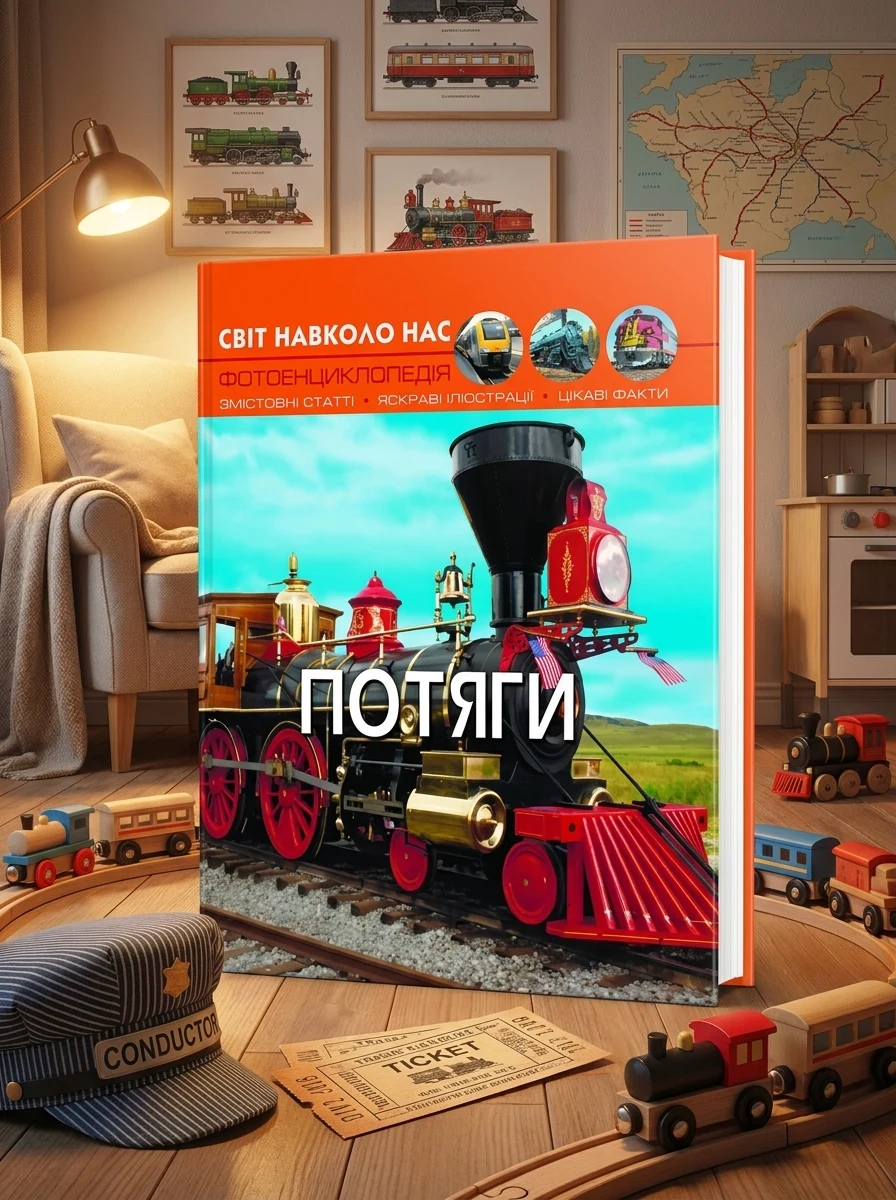 Світ навколо нас. Потяги, — Дитяча література