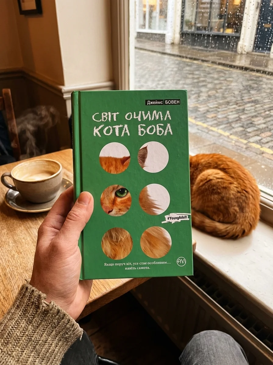 Світ очима кота Боба — Джеймс Бовен, обкладинка