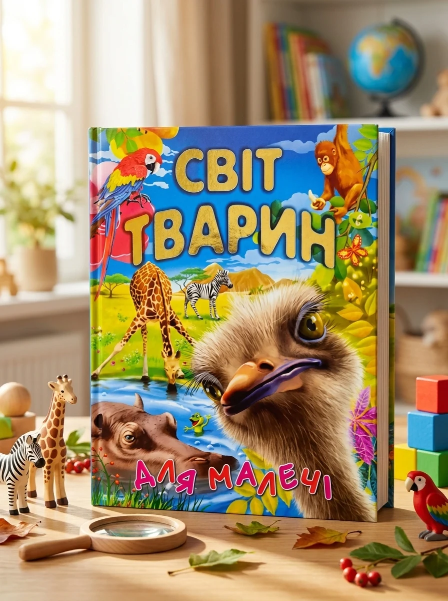 Світ тварин для малечі — Дитячі книги