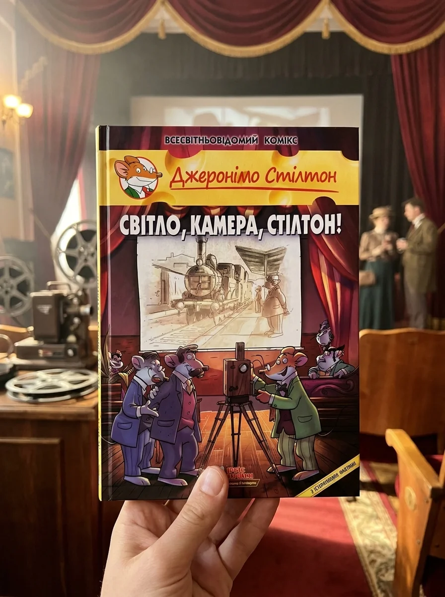 Світло, камера, Стілтон! — Дитячі комікси