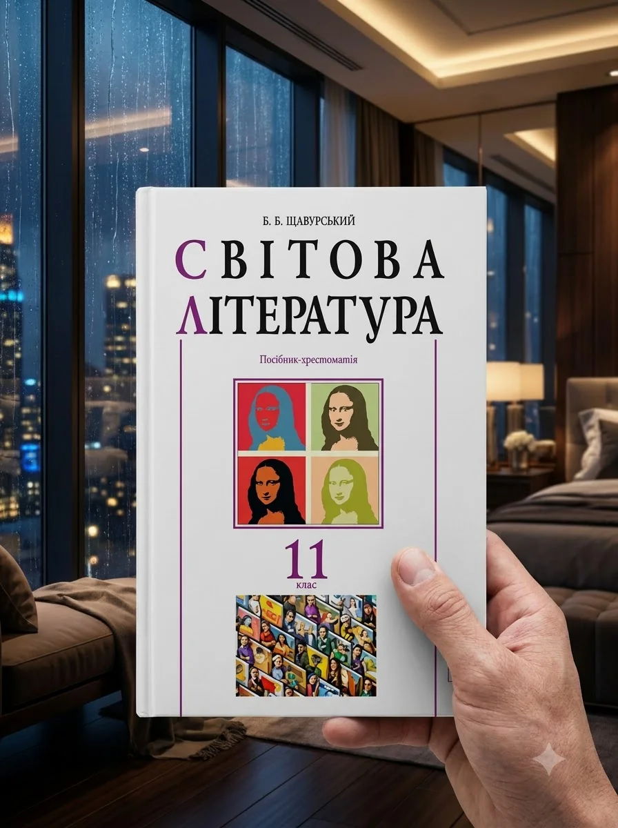 Світова література. 11 клас. Посібник-хрестоматія — Борис Щавурський, обкладинка