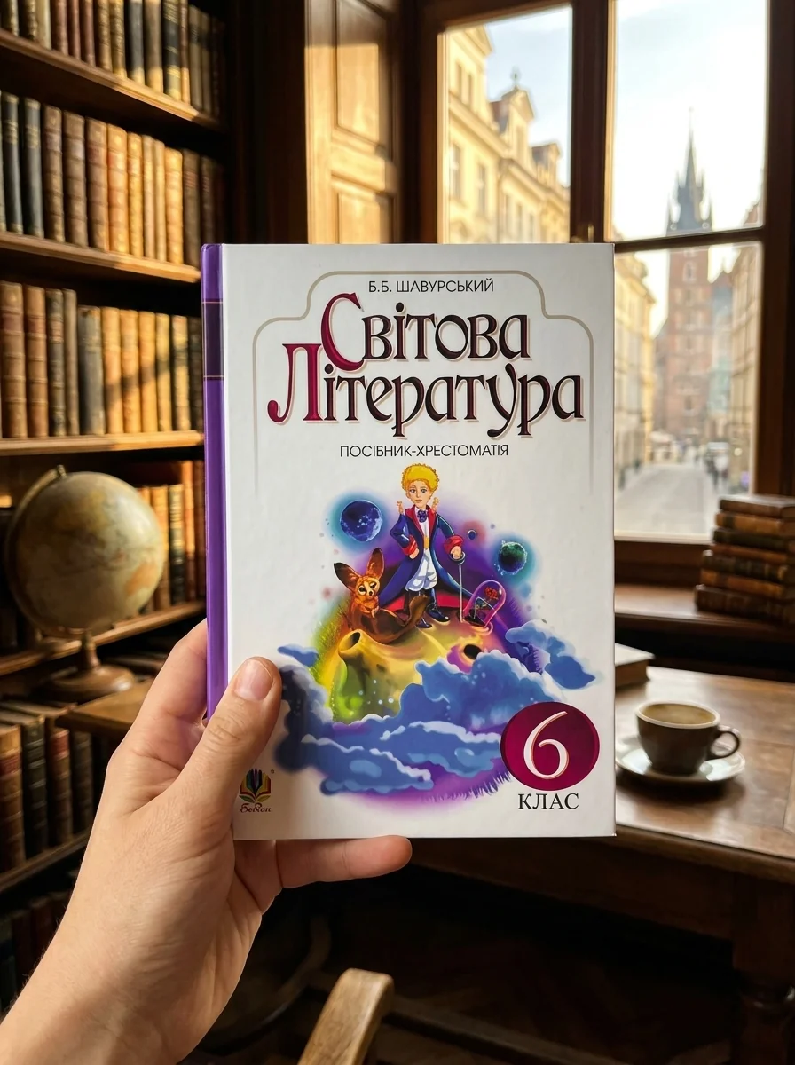 Світова література. 6 клас. Посібник-хрестоматія — Борис Щавурський, обкладинка