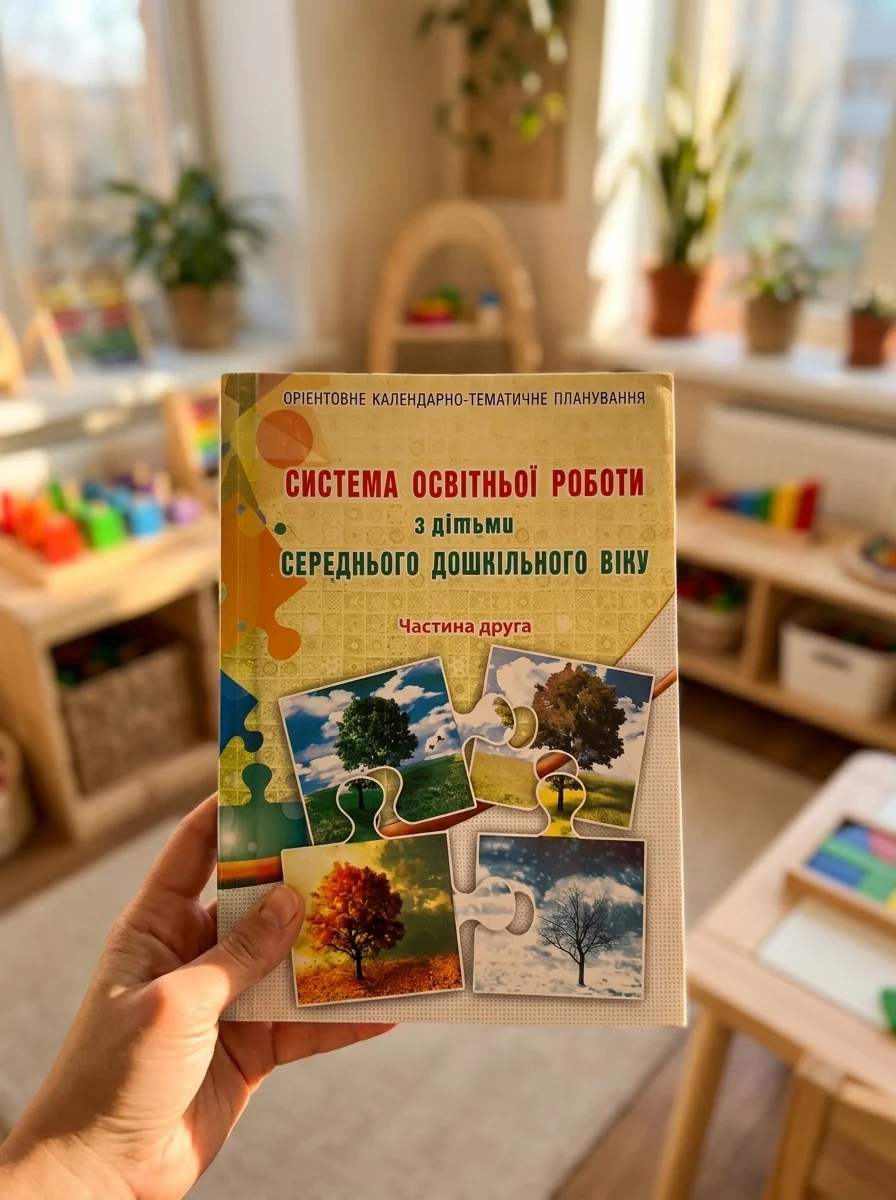 Система освітньої роботи з дітьми середнього дошкільного віку. Частини 1, 2 — Березіна О., обкладинка
