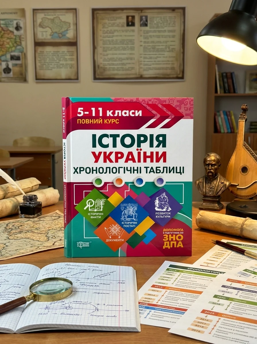 Таблиці та схеми. Історія України. Хронологічні таблиці. 5-11 класи, до ДПА, ЗНО — Історія та публіцистика