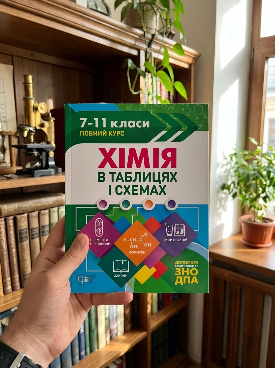 Таблиці та схеми. Хімія в таблицях і схемах. 7-11 класи, до ДПА, ЗНО — Вивчення мов