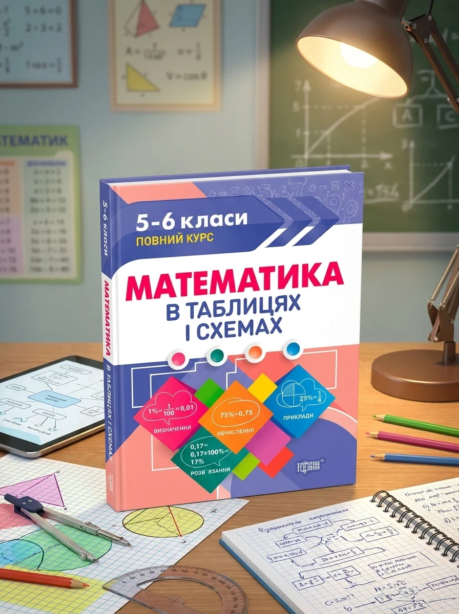 Таблиці та схеми. Математика в таблицях та схемах. 5-6 класи — Дитяча література