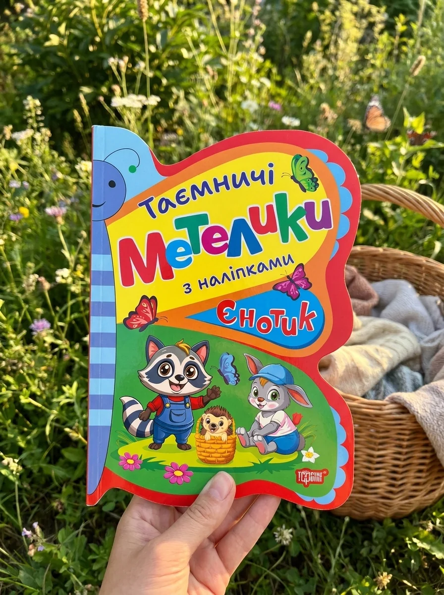 Таємничі метелик. Єнотик — Людмила Кієнко, обкладинка