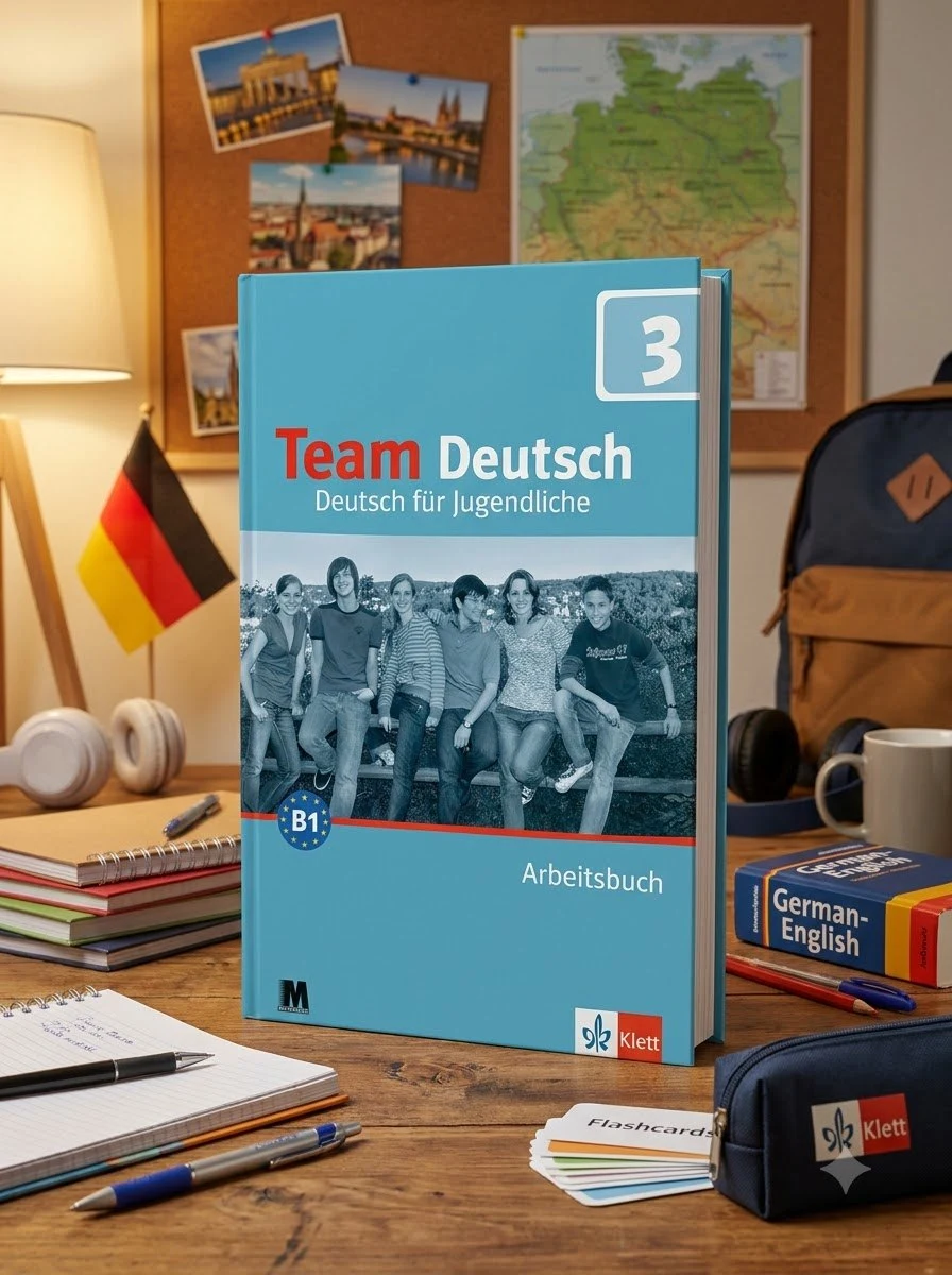 Team Deutsch B1. Робочий зошит 3. Курс німецької мови для молоді — Урсула Ерстель, обкладинка