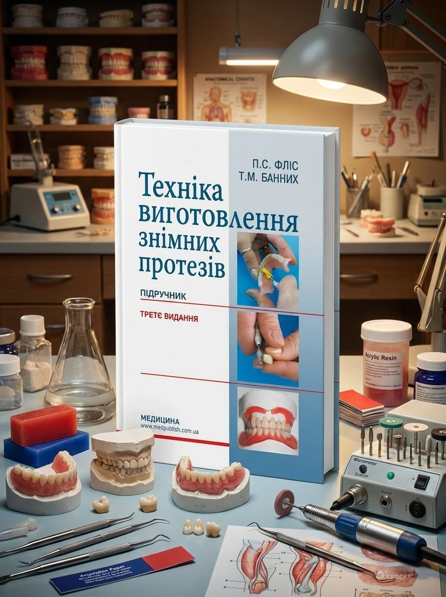 Техніка виготовлення знімних протезів: підручник — П.С Фліс, обкладинка