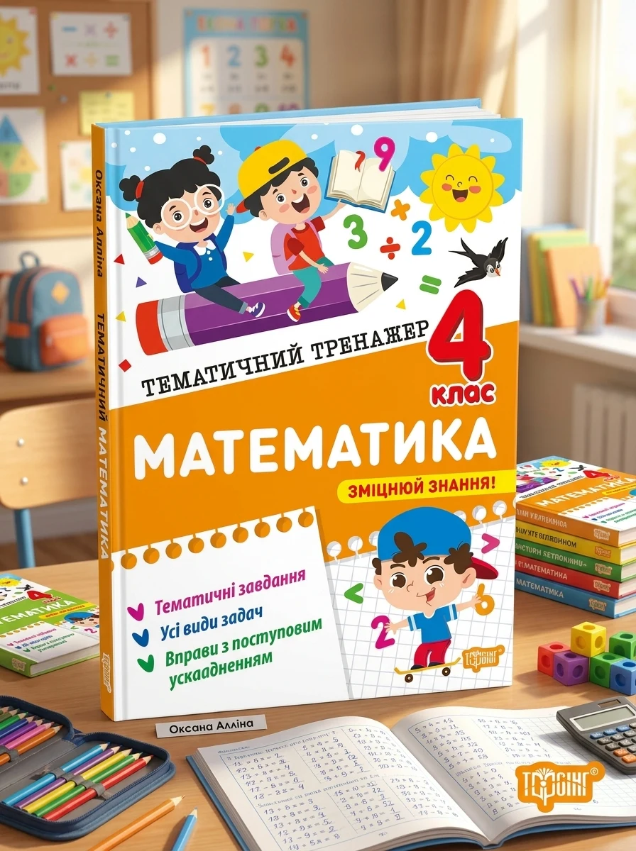 Тематичний тренажер. Математика. 4 клас — Дитяча література