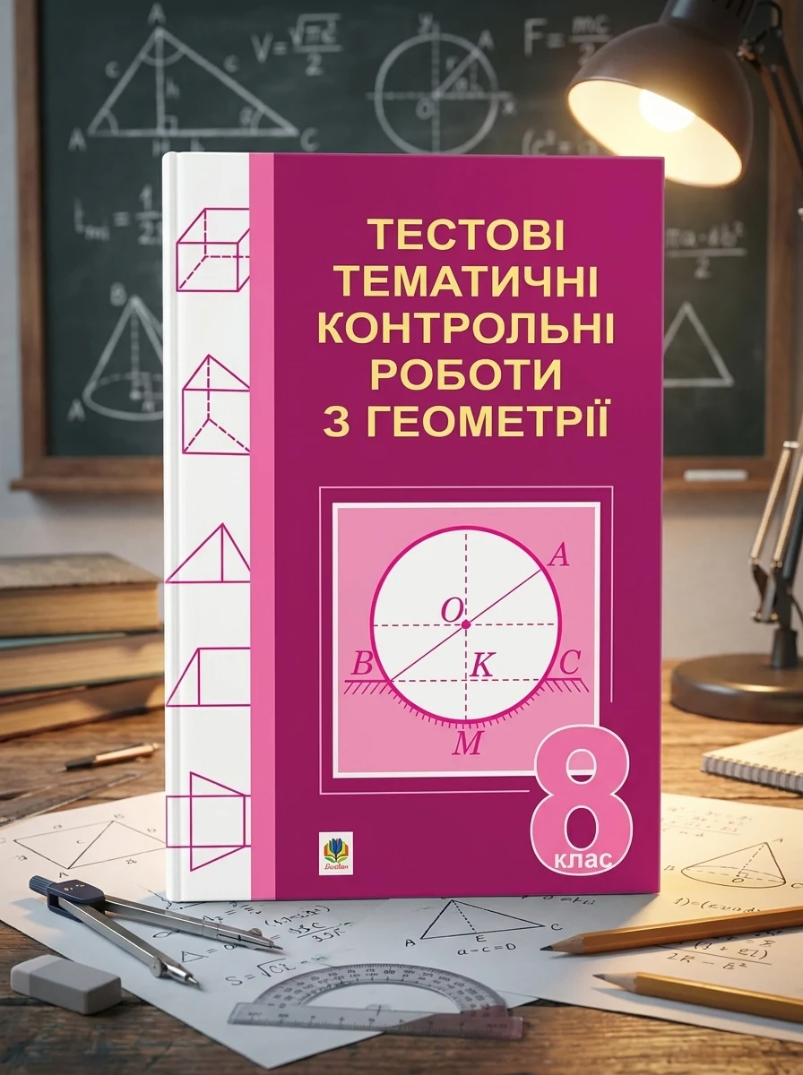 Тестові тематичні контрольні роботи з геометрії. 8 клас — фото 2