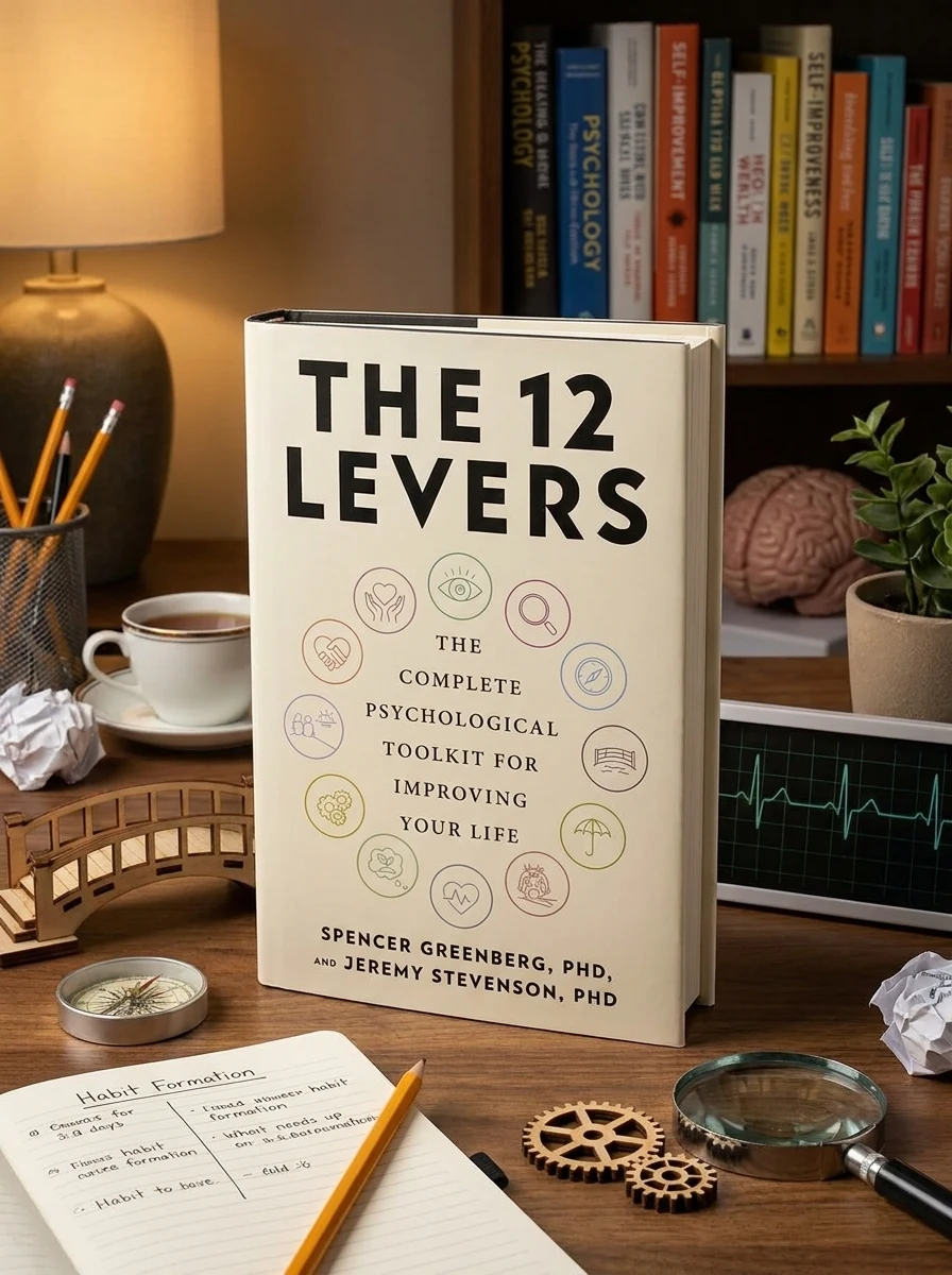 The 12 Levers. The Complete Psychological Toolkit for Improving Your Life — Джером Стівенсон, обкладинка