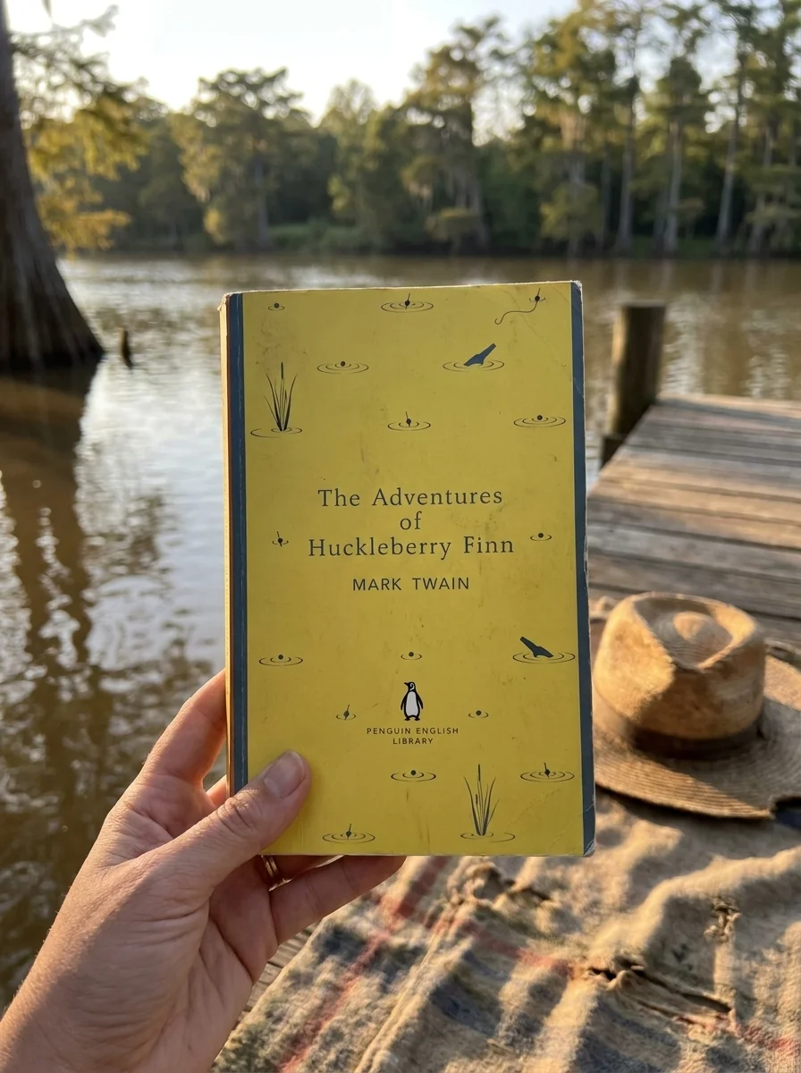 Adventures of Huckleberry Finn — Марк Твен, обкладинка