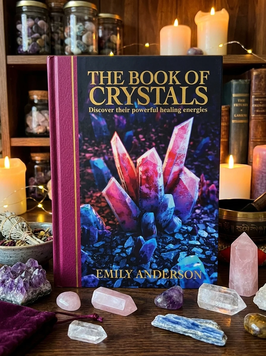 The Book of Crystals. Discover Their Powerful Healing Energies — Емілі Андерсон, обкладинка