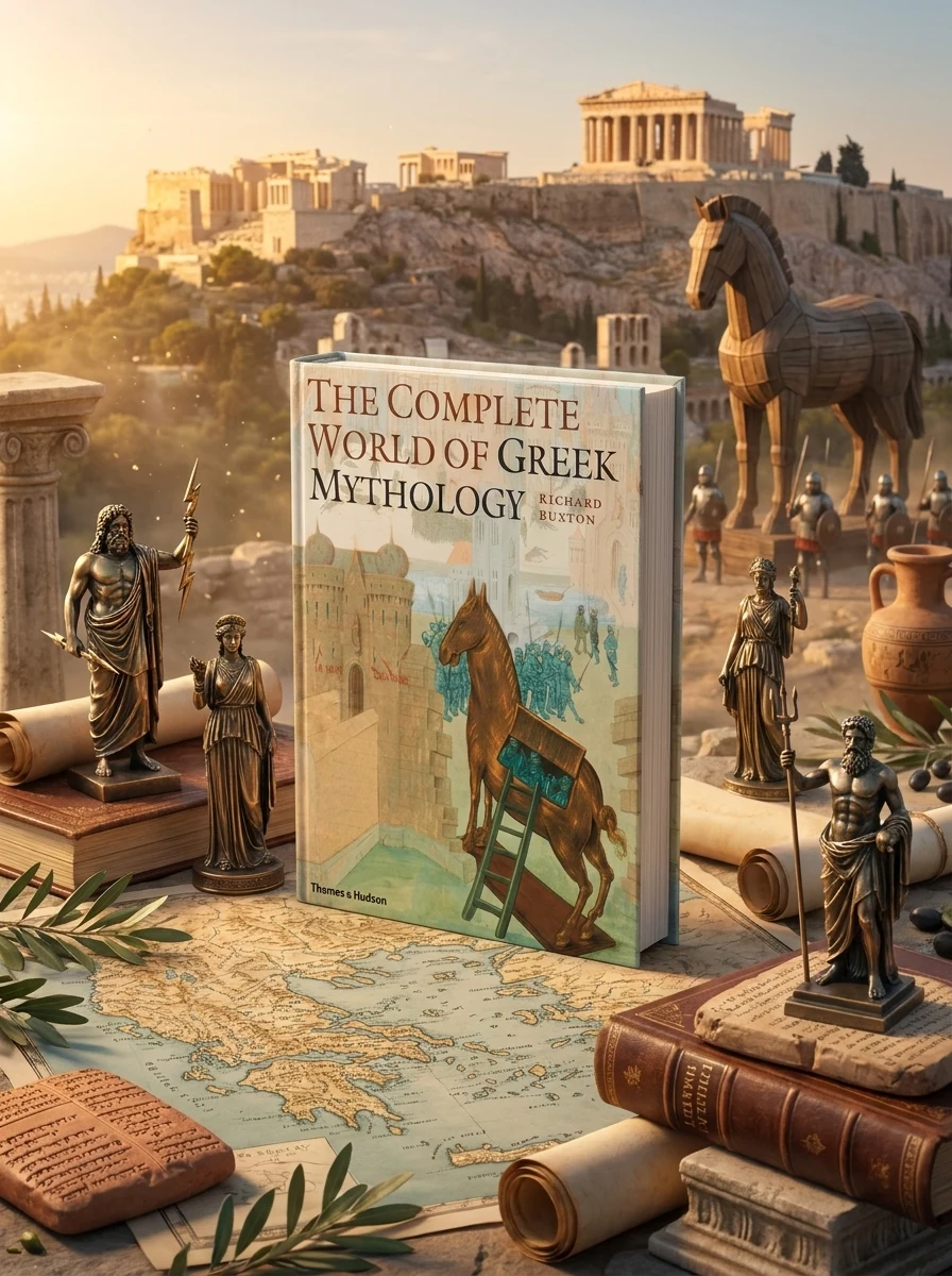 The Complete World of Greek Mythology — Річард Бакстон, обкладинка