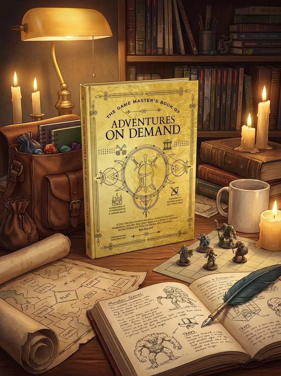 The Game Master's Book of Adventures on Demand — Бен Еглофф, обкладинка