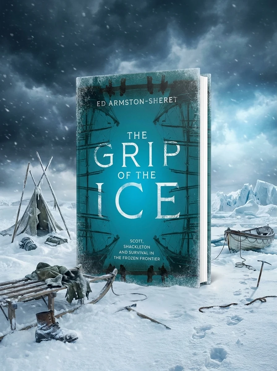 The Grip of the Ice. Scott, Shackleton and Survival in the Frozen Frontier — Едвард Армстон-Шерет, обкладинка