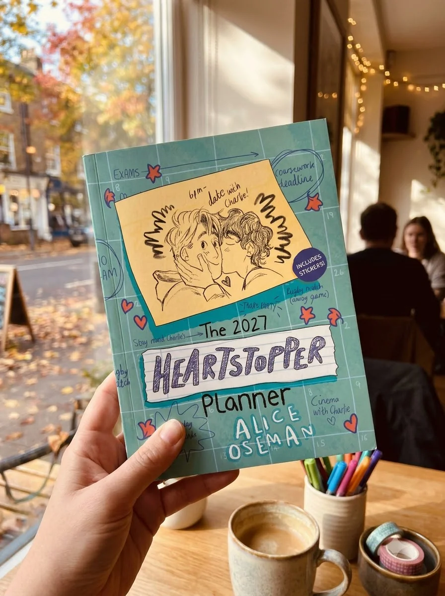 The Heartstopper Planner 2027. With art by Alice Oseman, and bonus stickers! — Еліс Осман, обкладинка