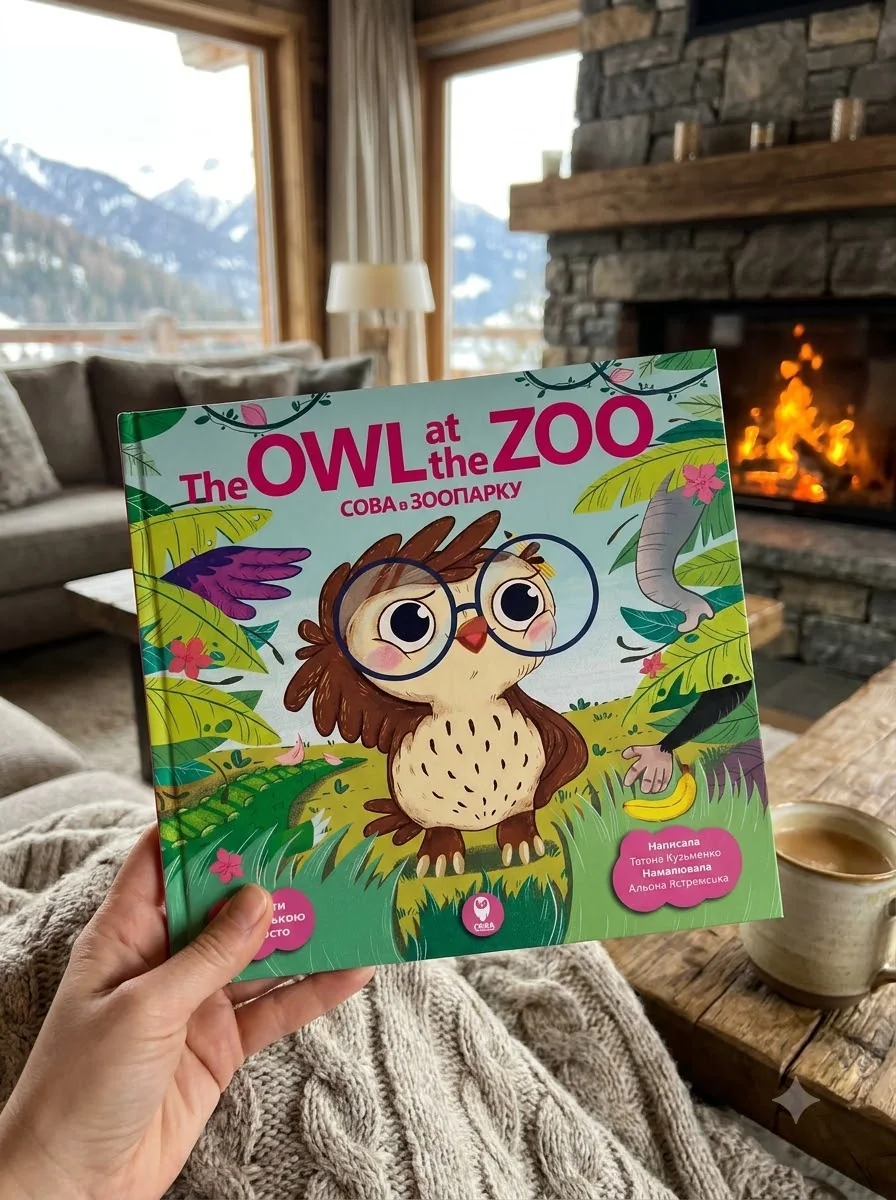 The Owl at the Zoo. Сова в зооопарку — Розвивальні книги