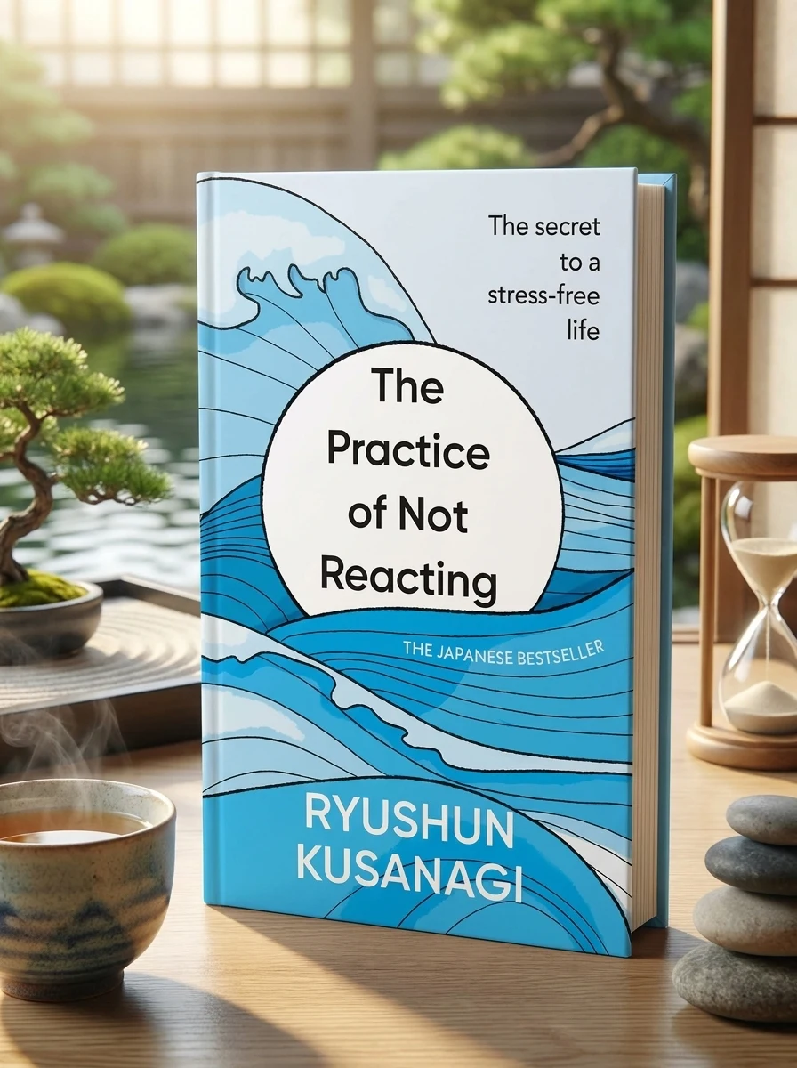 The Practice of Not Reacting: The secret to a stress-free life — Рюшун Кусанагі, обкладинка