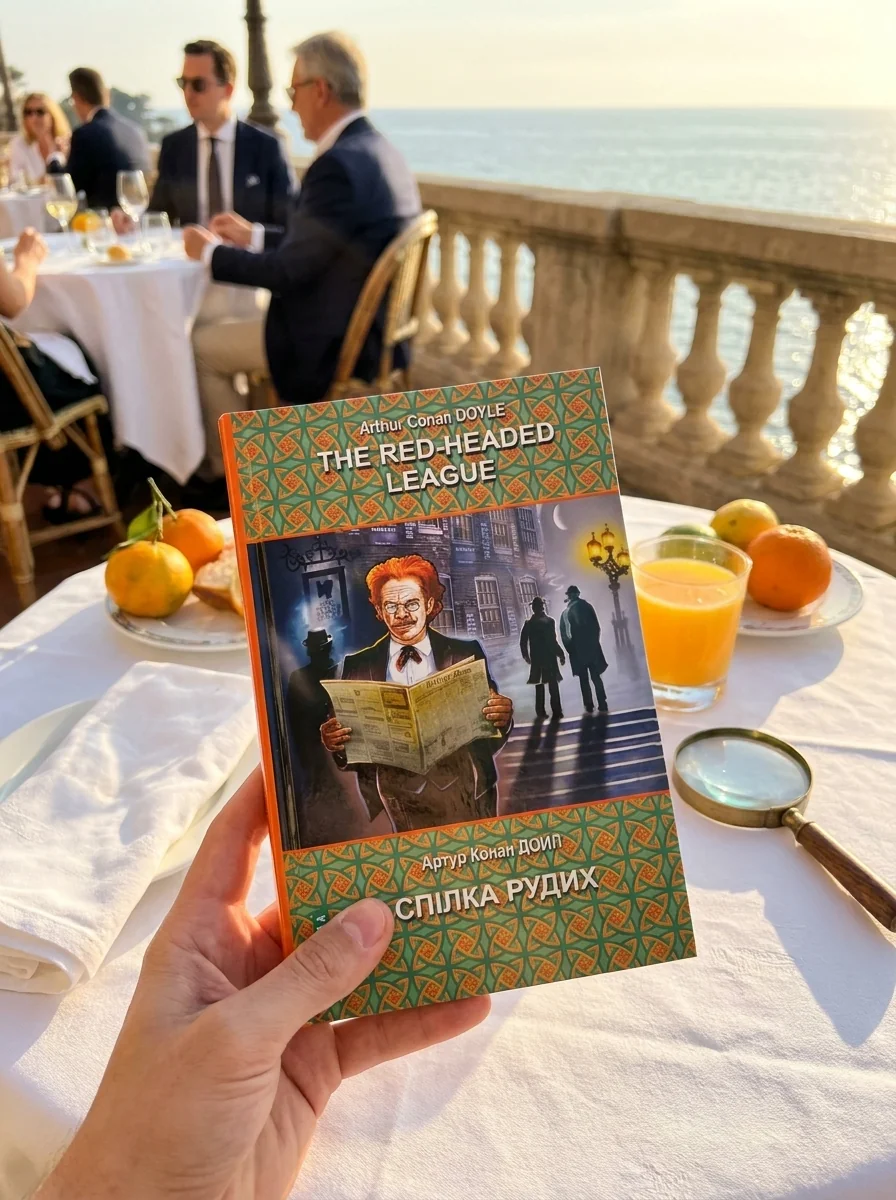 The Red-Headed League and Other Stories. The Adventures of Sherlock Holmes = Спілка рудих та інші історії. Пригоди Шерлока Холмса. Серія Білінгва — Артур Конан Дойл, обкладинка