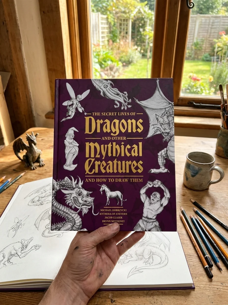 The Secret Lives of Dragons and Other Mythical Creatures. And How to Draw Them — Майкл Добжицкі, обкладинка