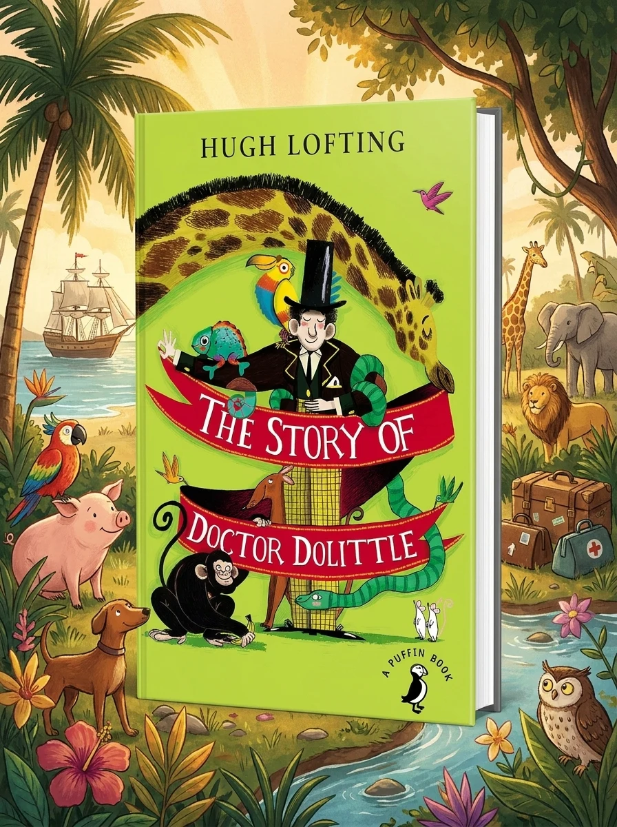 The Story of Doctor Dolittle — Г'ю Лофтінг, обкладинка